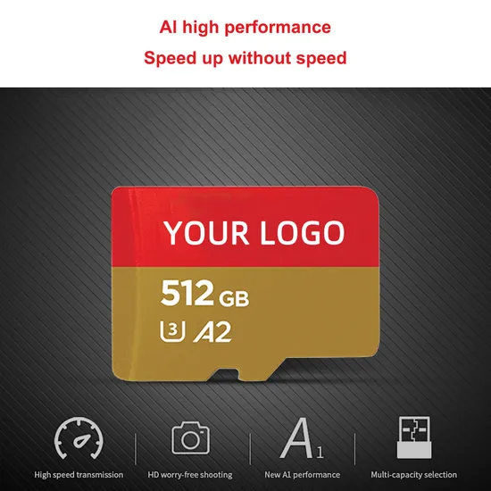 Benutzerdefiniertes Logo, volle echte Kapazität, Hochgeschwindigkeits-Micro-TF-Speicherkarte