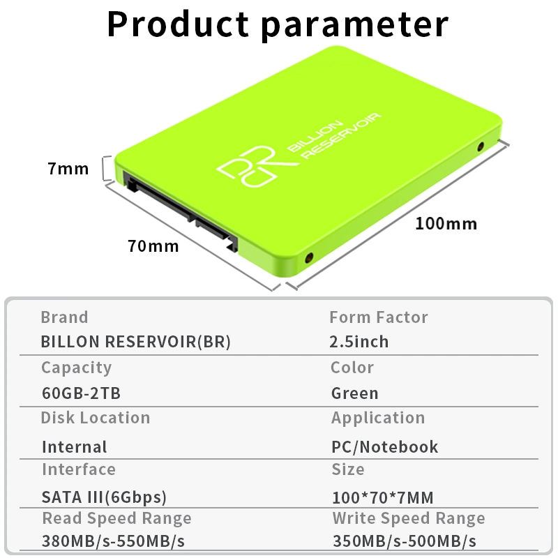 OEM 2.5" SATA3 SSD 120g 240g 480 G 1tb Factory Price SSD Hard Drive High Speed Solid State Drive for Laptop PC