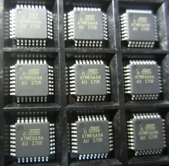 Integrierte Schaltkreise MCU 8-Bit 16 MHz 8 KB Flash 32-Tqfp AVR-Serie eingebetteter Mikrocontroller IC-Chip Atmega8a-Aur