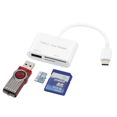 3-in-1-USB-C-SD-Kartenleser, USB-Kamera-Speicherkartenadapter für das neue iPad PRO, Mac, Chromebook X